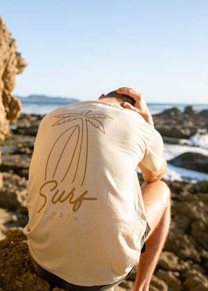 CLASSIC TEE - SURF NEON PALM BEIGE