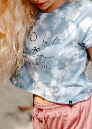 LOLA CROPPED TEE - SOLI PALM