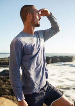 L/SLEEVE - PAZ TIE DYE BLUE