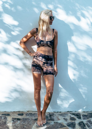 RAVI YOGA TOP - DESERT TIE DYE